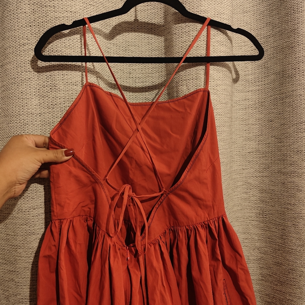 Bassike Two-Tone Cotton Halterneck‎ Maxi Dress - Picture 6 of 11